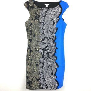 Color Block Paisley Dress Size 0